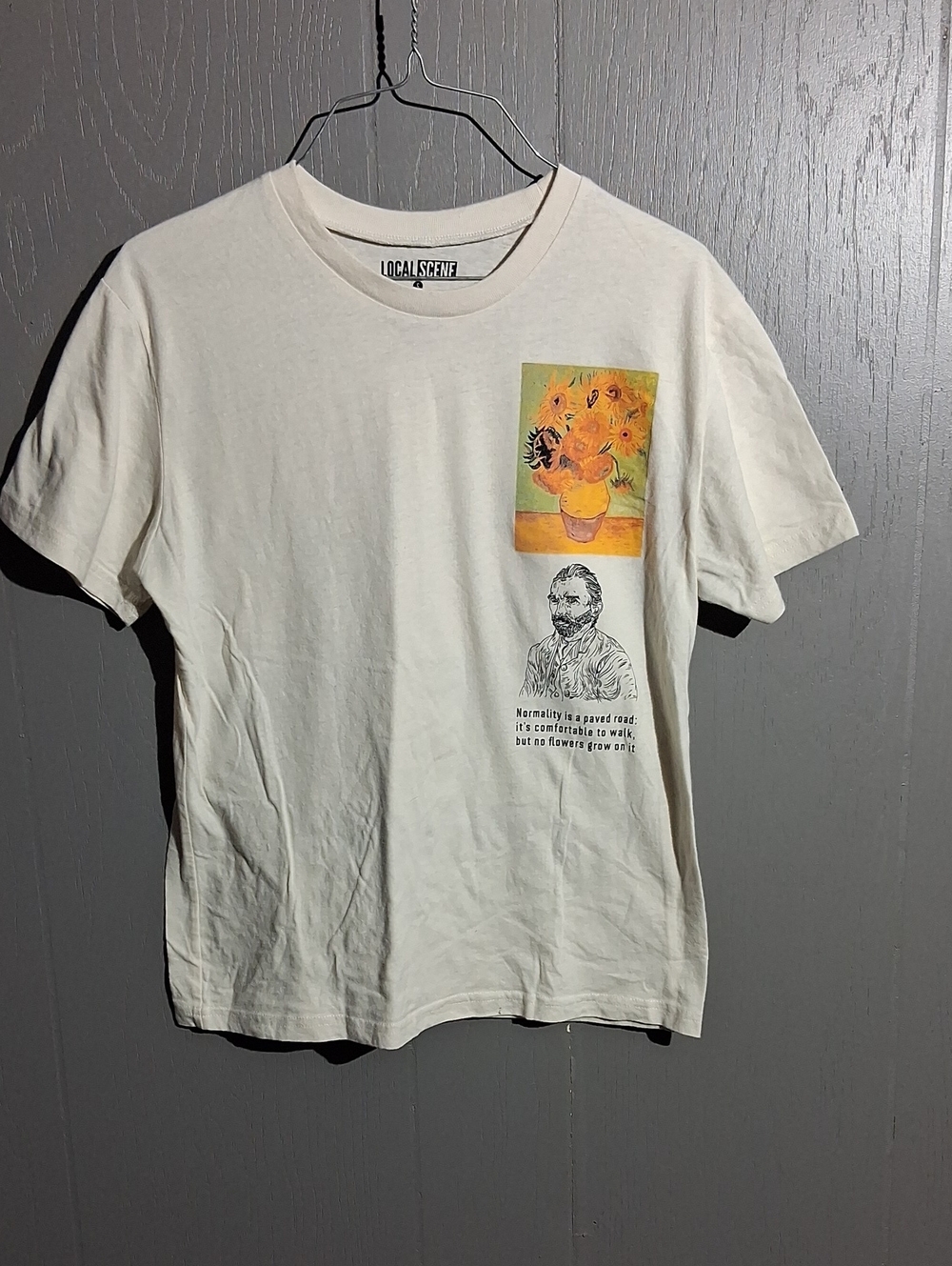 Men’s Short Sleeve Graphic Tee in Off-White